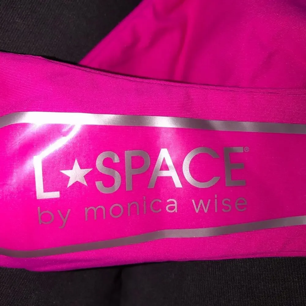 L*Space Ziggy Bikini Bottom in Bougainvillea Pink XL NWT